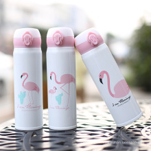 Flamingo Theme Fashion Bouteille d&#39;eau en acier inoxydable